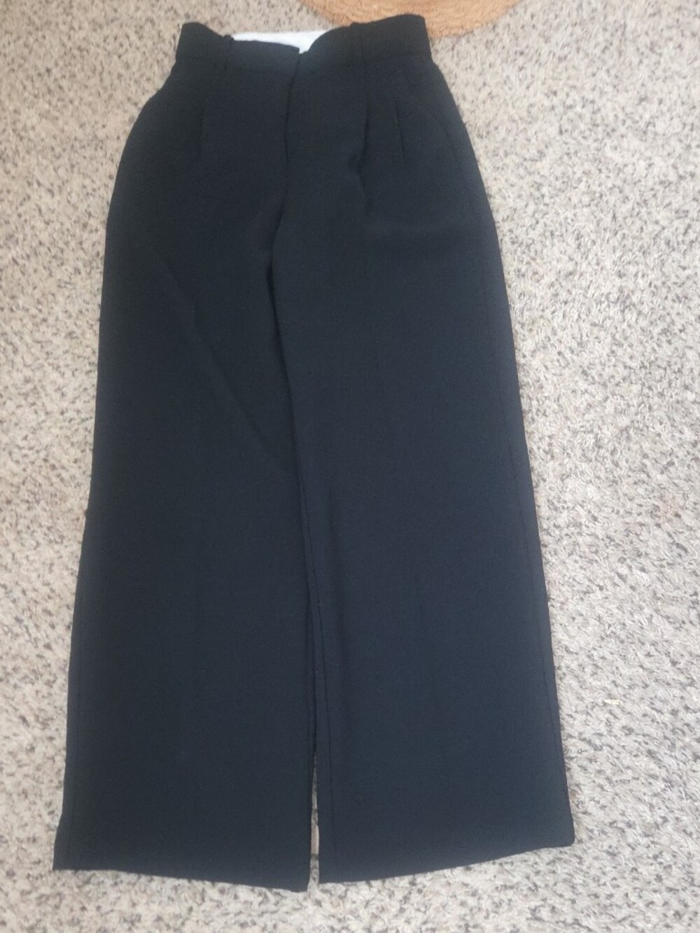 Wilfred Black High-Waist Wide-Leg Trousers